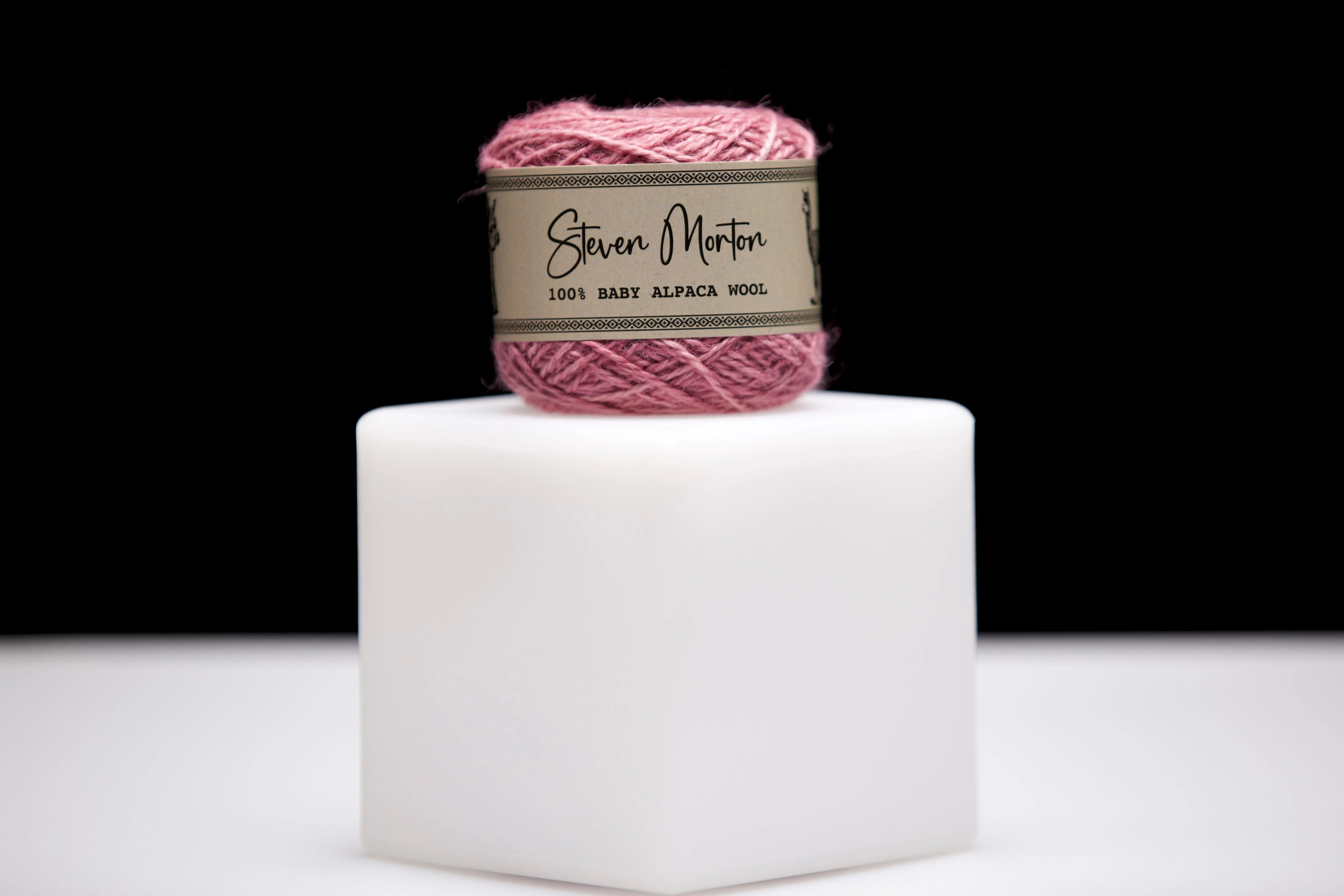 Baby Alpaca Yarn - Rosewood Pink (set of 3)