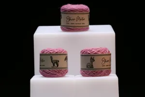 Baby Alpaca Yarn - Rosewood Pink (set of 3)