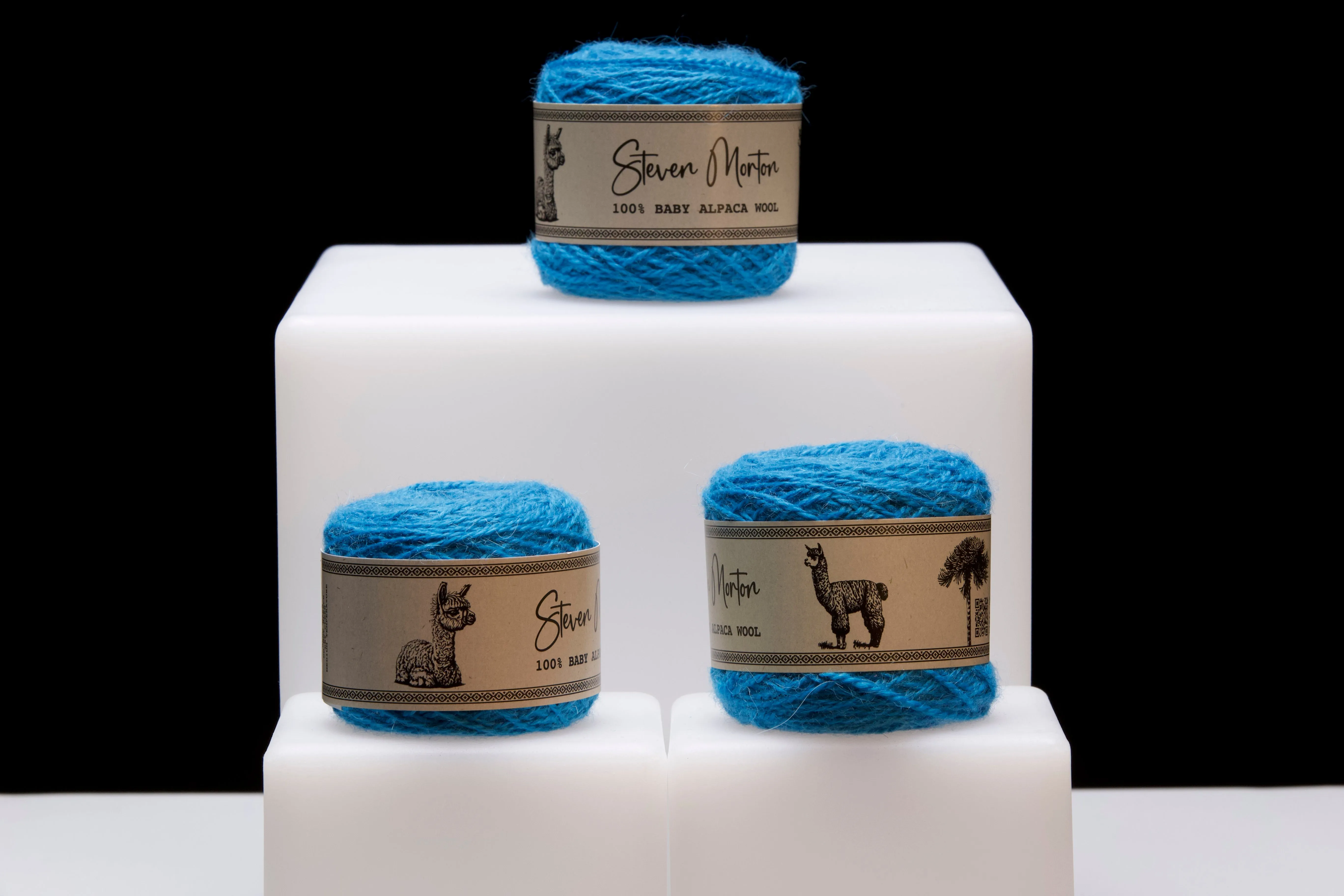 Baby Alpaca Yarn - Turquoise (set of 3)