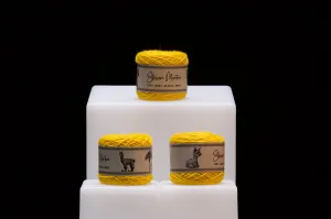 Baby Alpaca Yarn - Yellow (set of 3)
