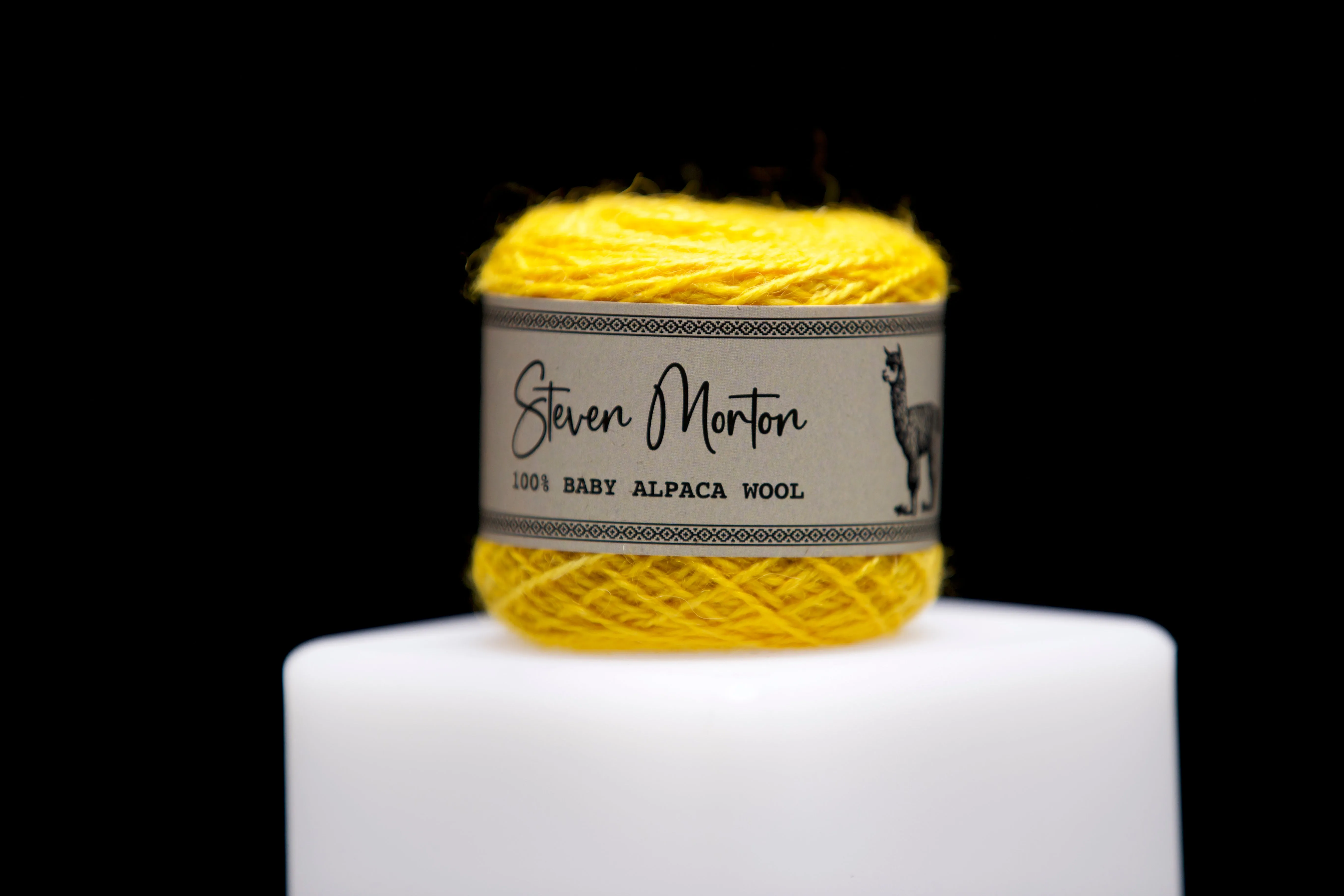 Baby Alpaca Yarn - Yellow (set of 3)