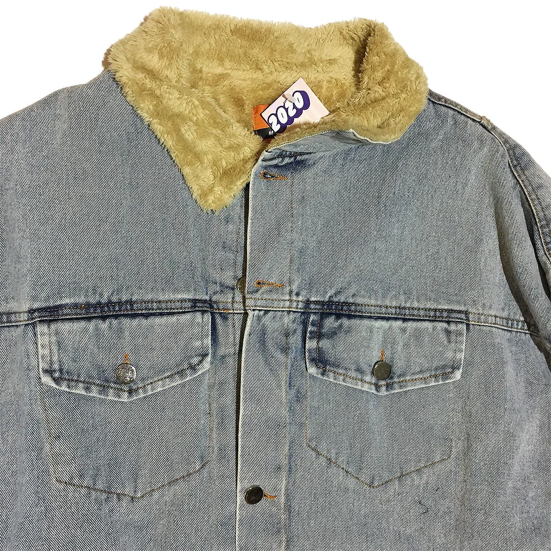BACK IN STOCK! Denim  Sherpa  Long Jacket