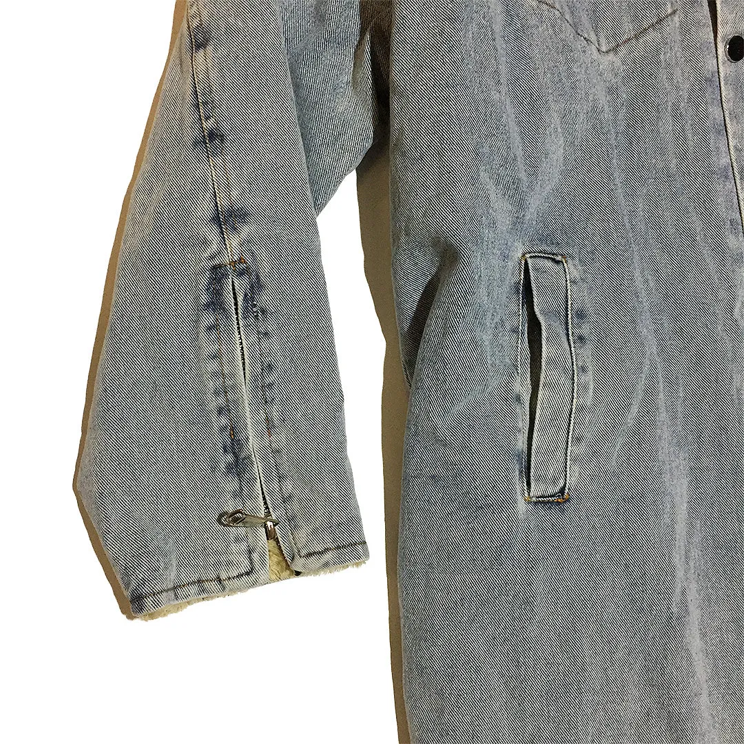 BACK IN STOCK! Denim  Sherpa  Long Jacket