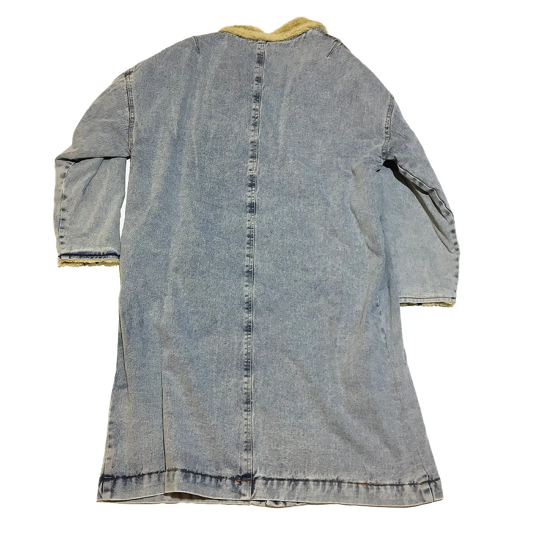 BACK IN STOCK! Denim  Sherpa  Long Jacket
