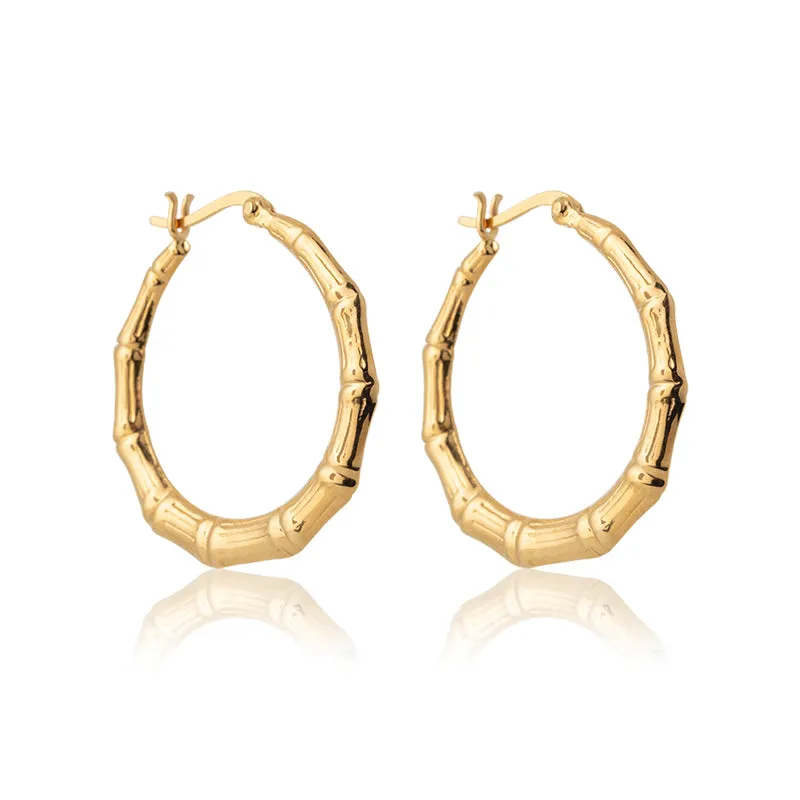 Bamboo Hoop, Medium, Gold