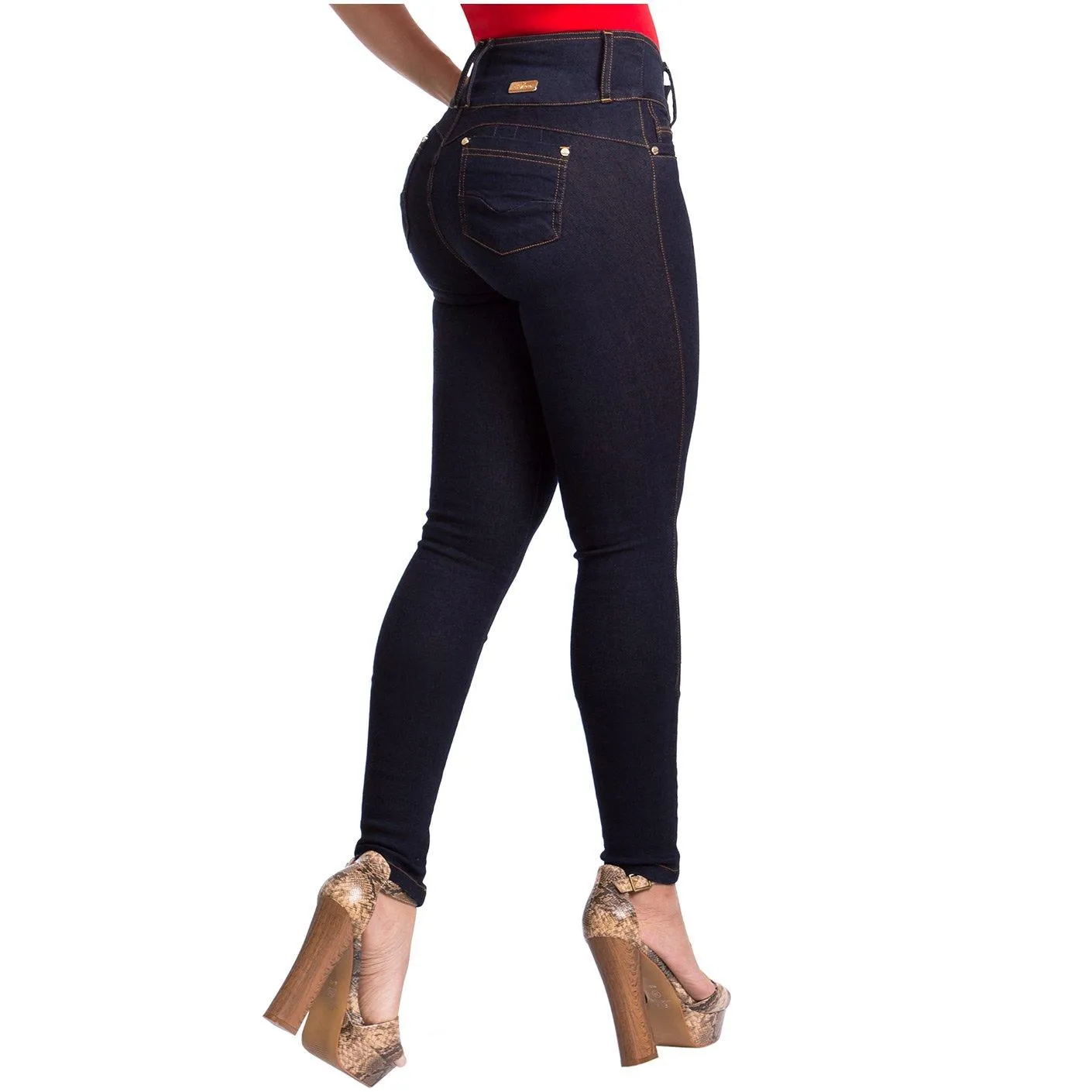 Butt Lifter Colombian Jeans with Back Pockets Laty Rose CS3B02