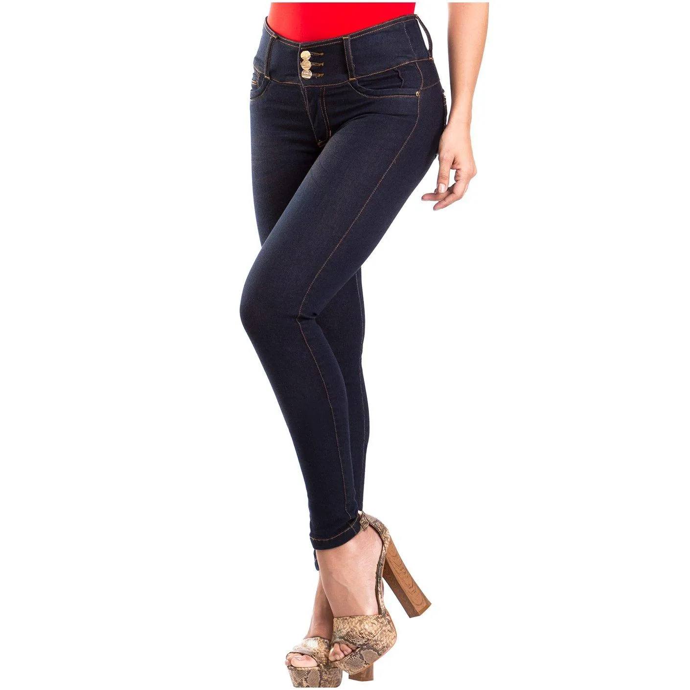Butt Lifter Colombian Jeans with Back Pockets Laty Rose CS3B02