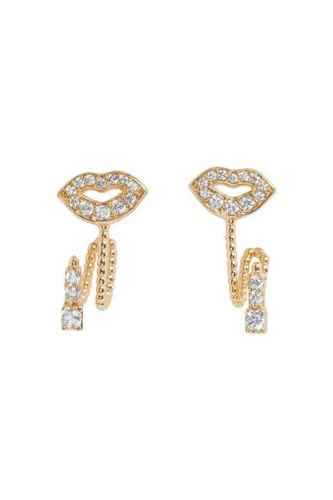 Elegant Lipstick Studs
