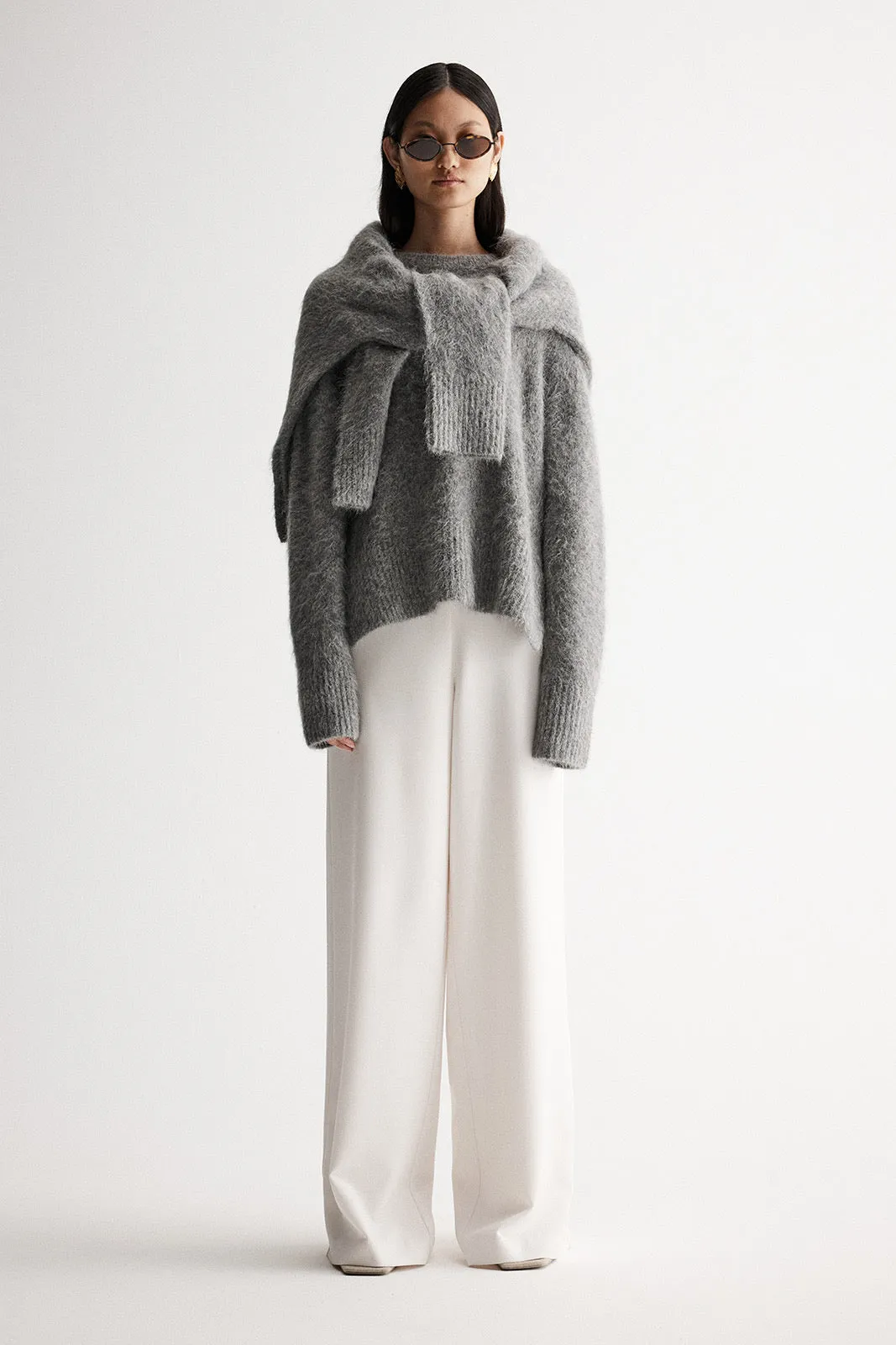 Elka Collective 'Tallulah Knit Jumper' - Grey Marle