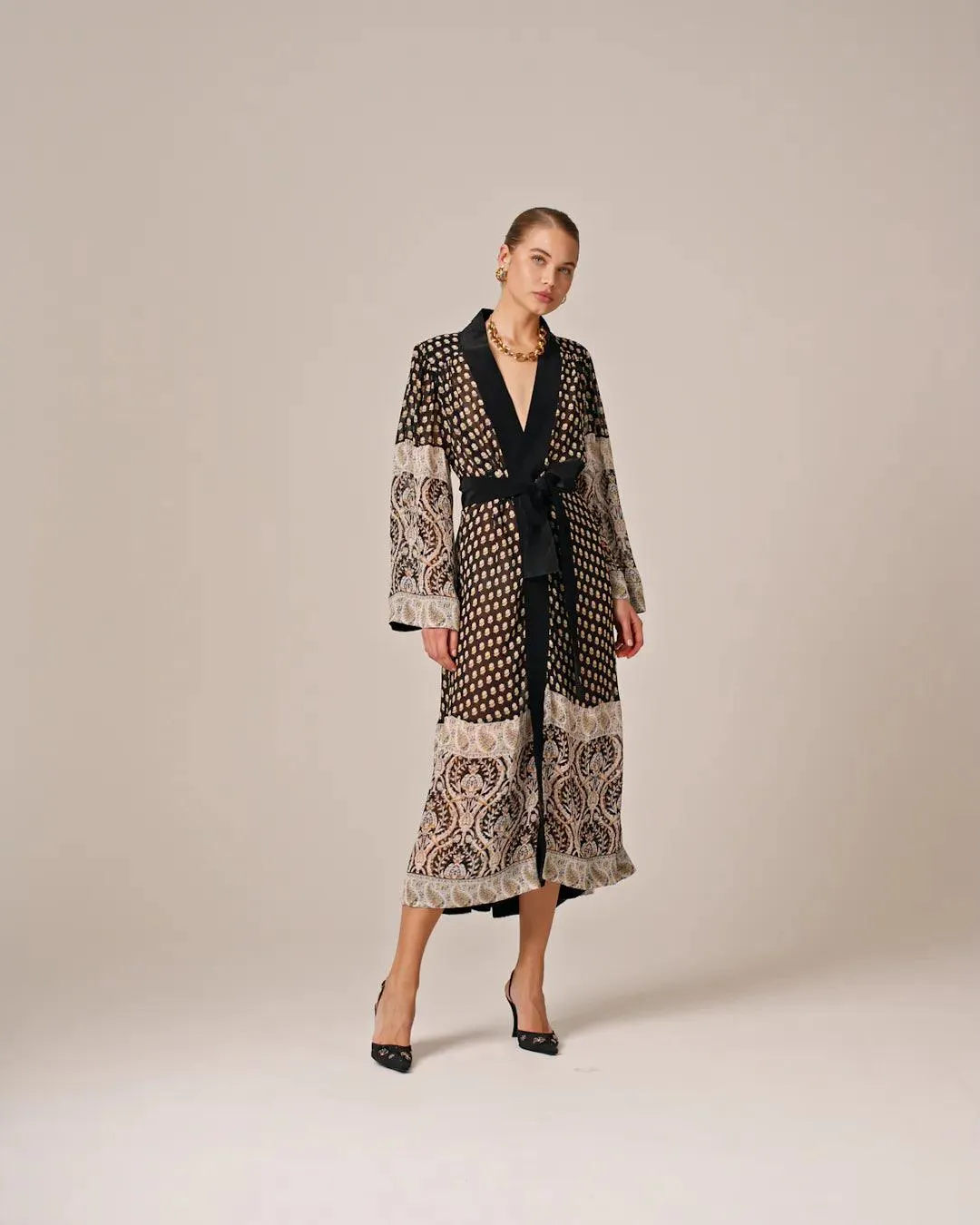 Georgette Kaftan Paisley