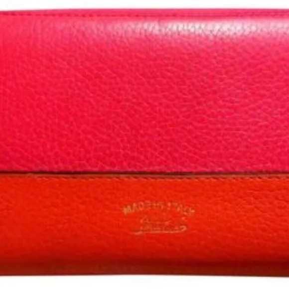 Gucci Fuchsia Orange W Bamboo Pull