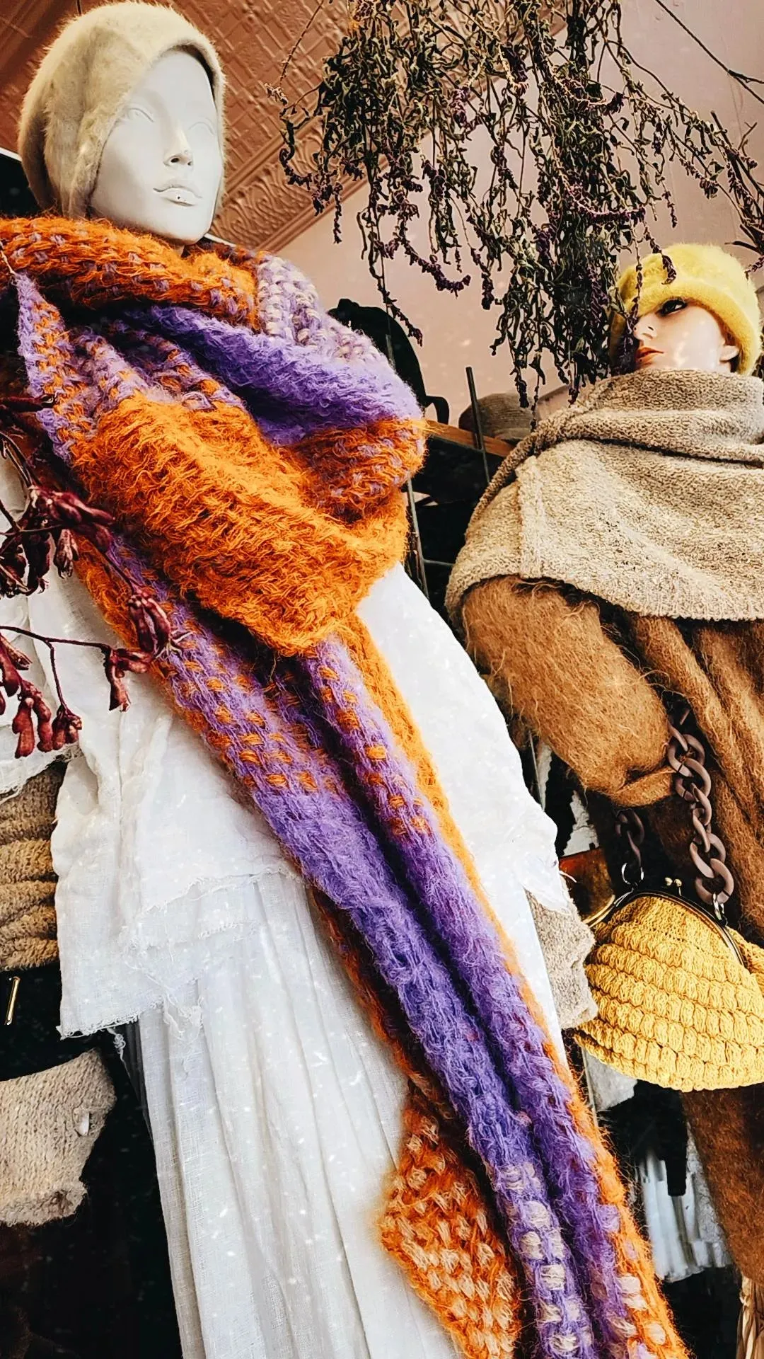 Hand loom Alpaca wrap - greys