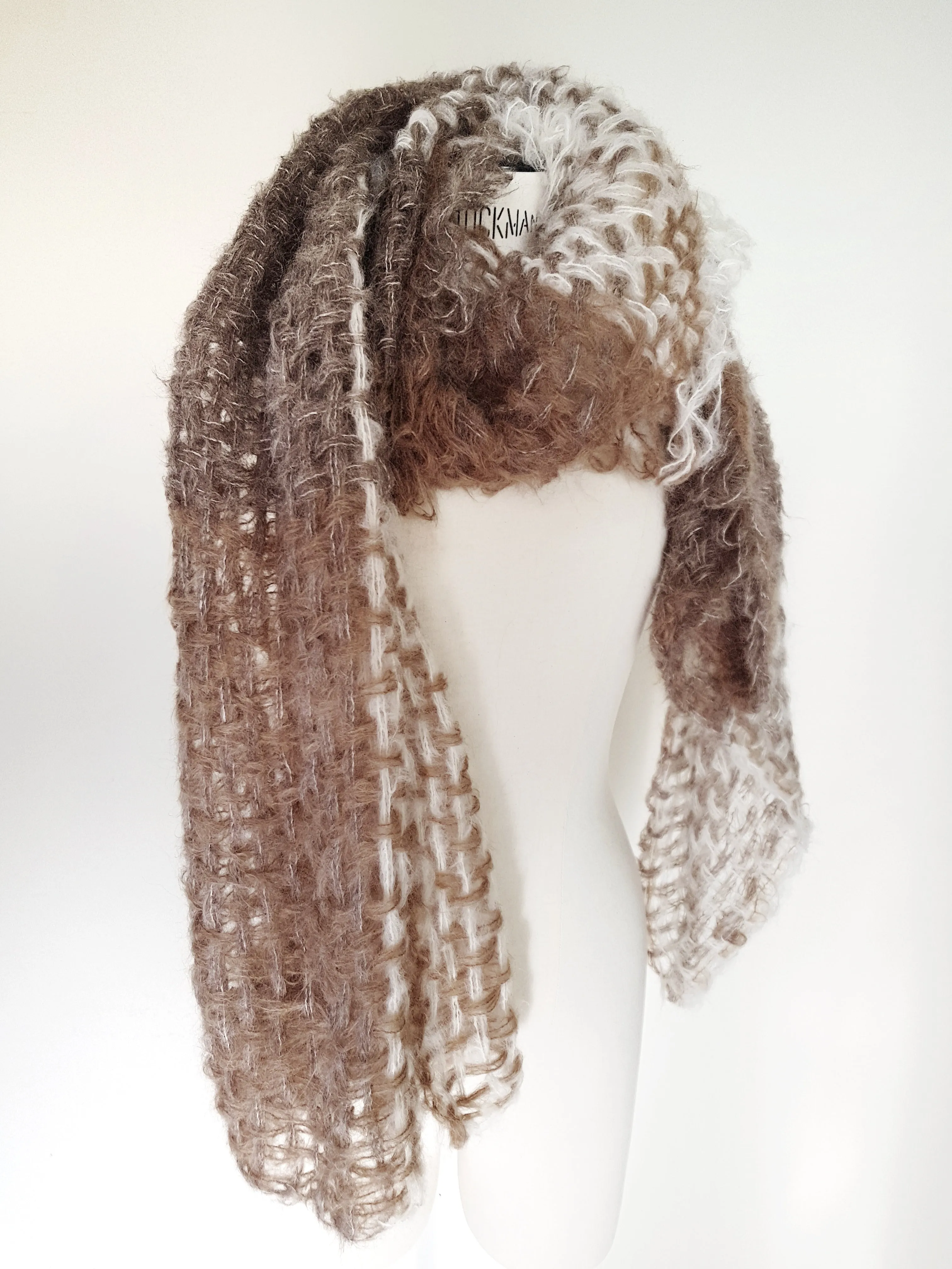 Hand loom Alpaca wrap - Pinks