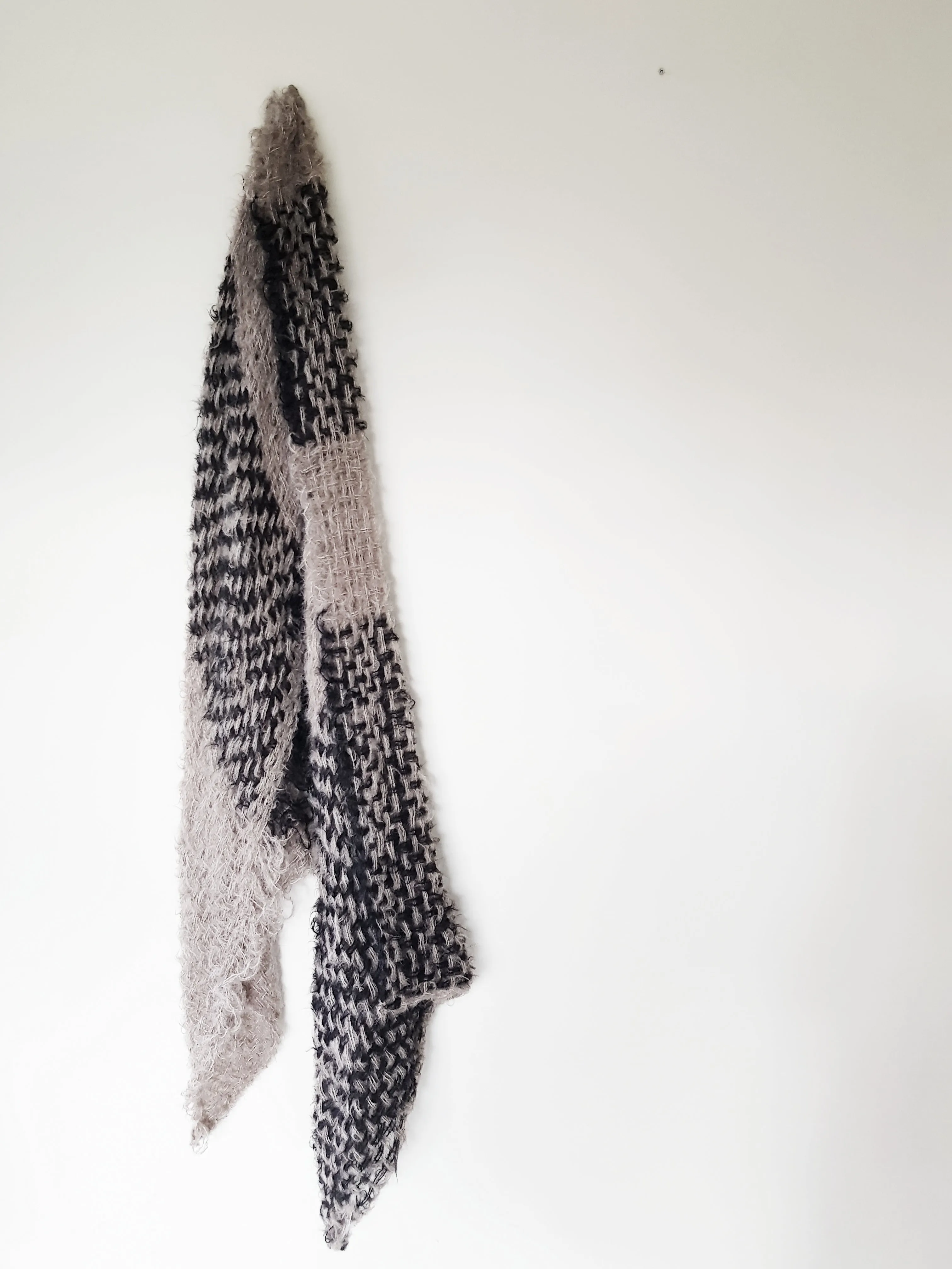Hand loom Alpaca wrap - Pinks
