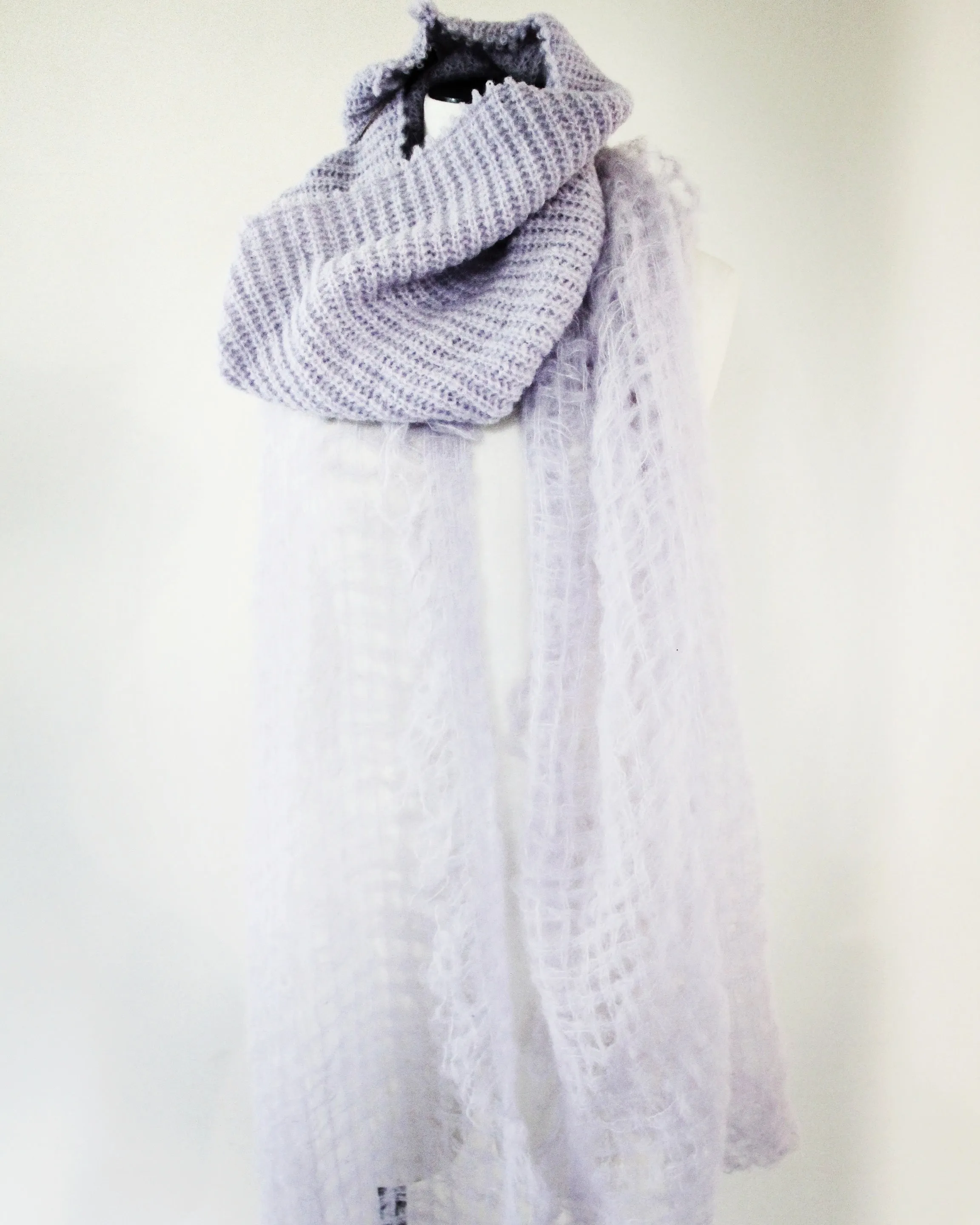 Hand loom Alpaca wrap - Pinks