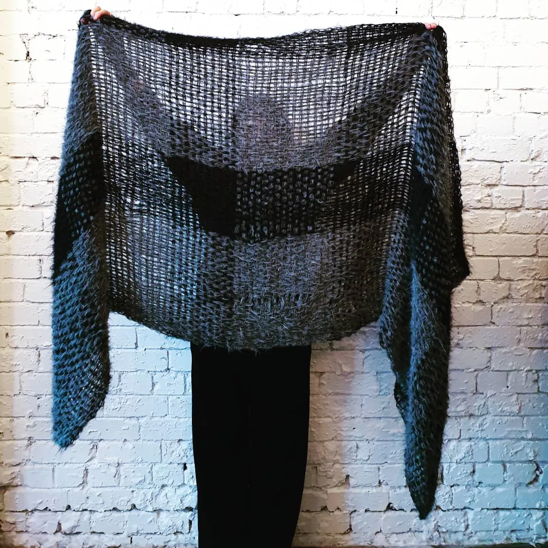 Hand loom Alpaca wrap - Pinks
