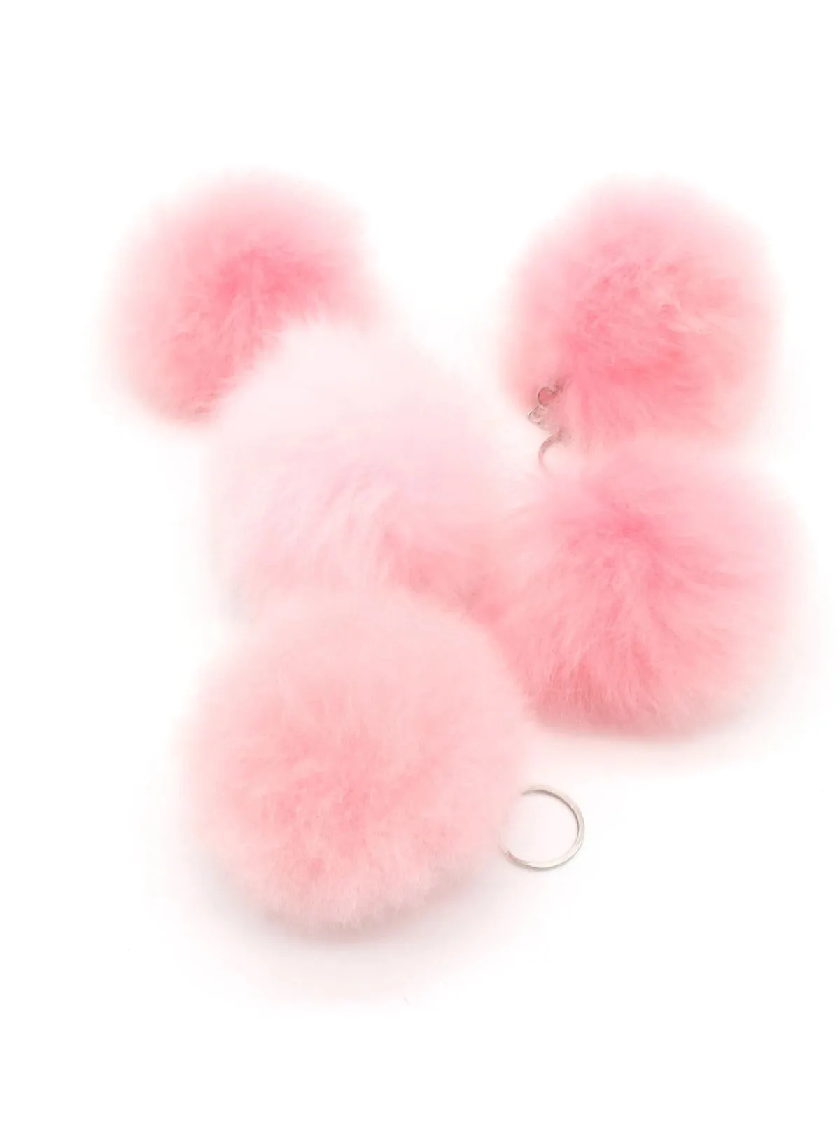 Inkari Alpaca-pink Fluffball-Keychain-Bag Charm