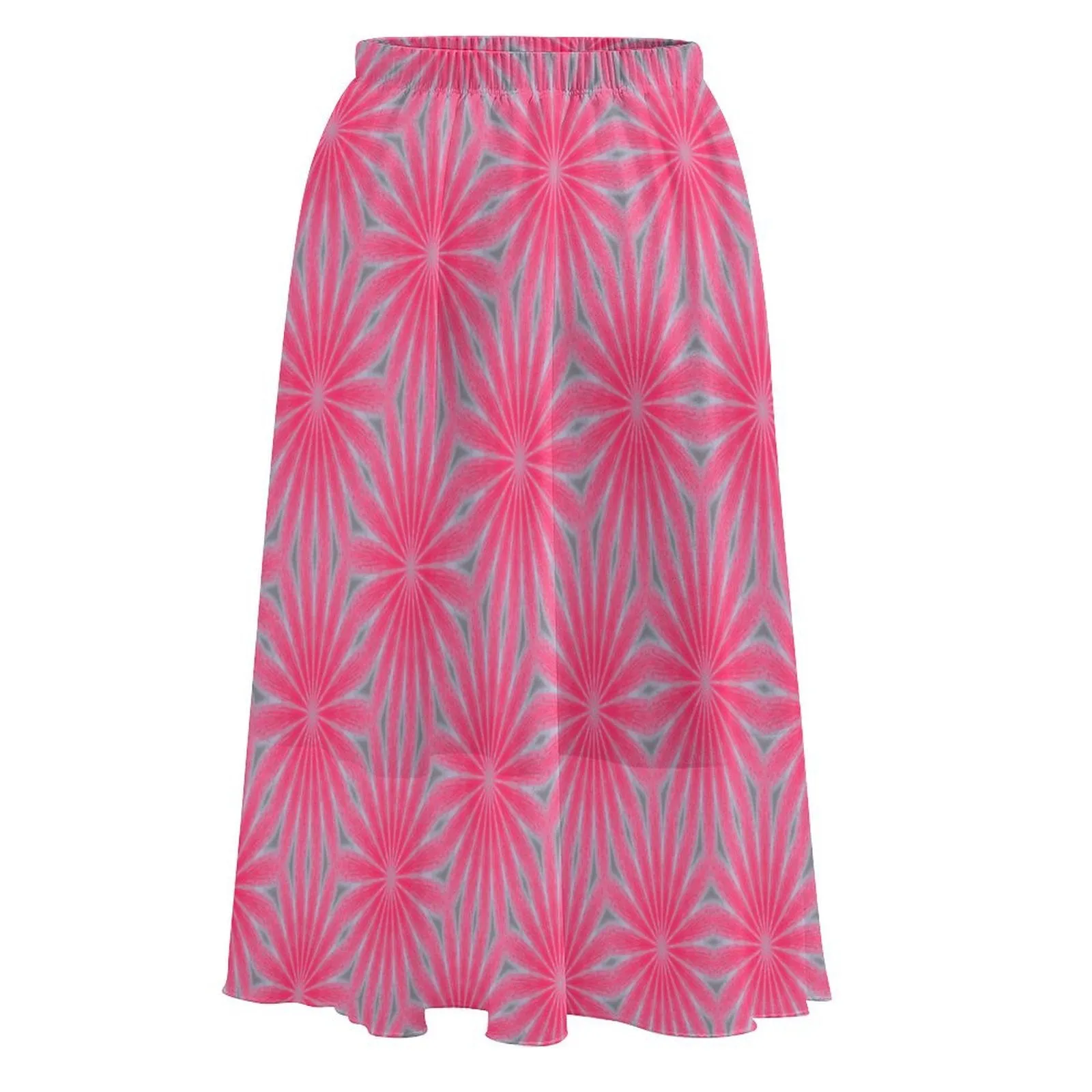 Layered Chiffon Skirt Pink Butterfly Balm Swirl