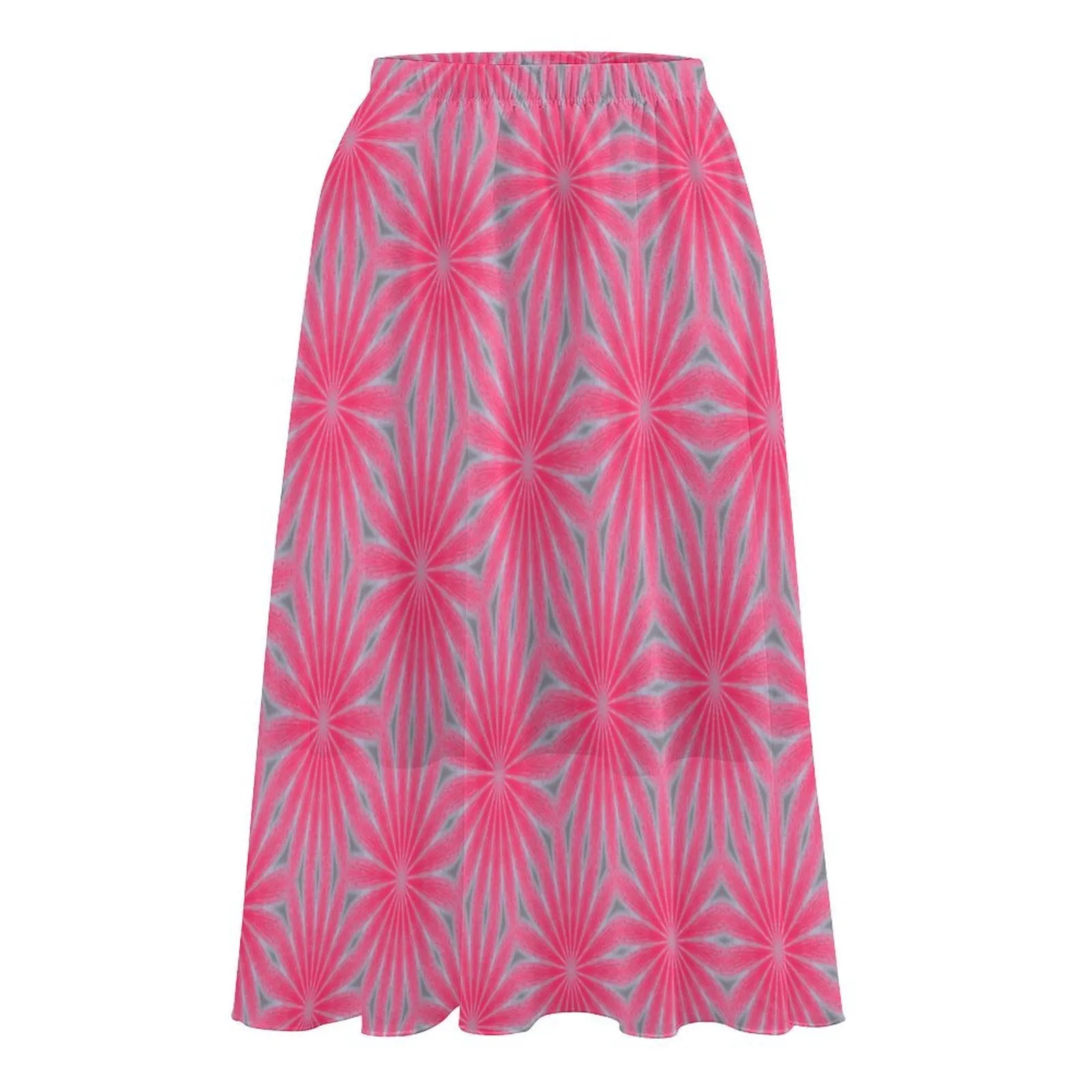 Layered Chiffon Skirt Pink Butterfly Balm Swirl