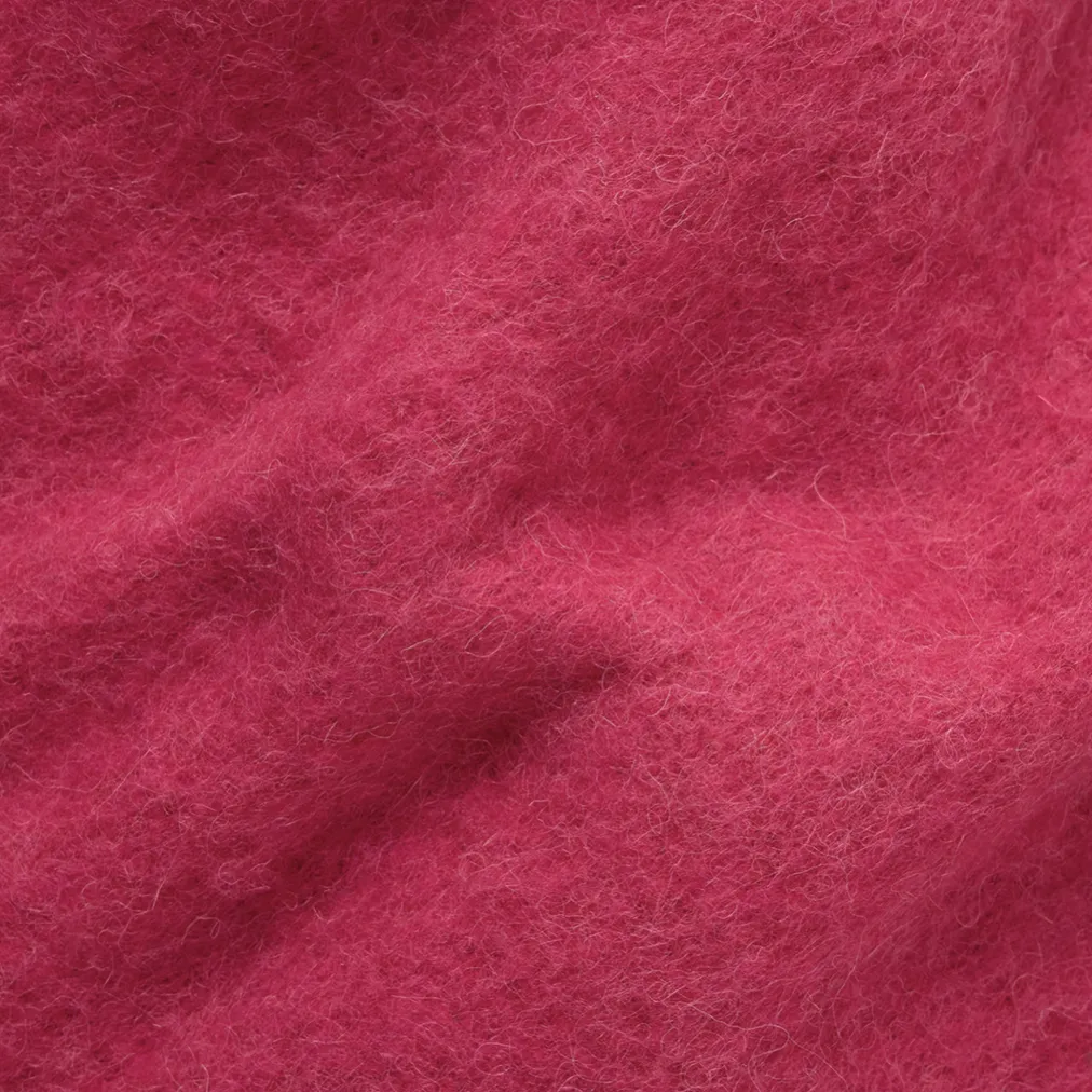 MERINO ALPACA THROW | BUBBLEGUM