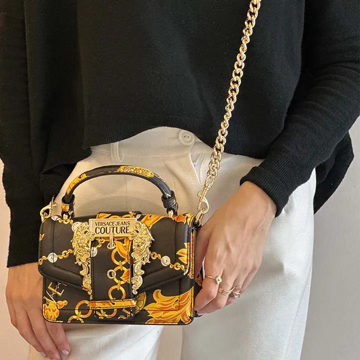 VERSACE JEANS COUTURE LOGO  PRINTED BAG