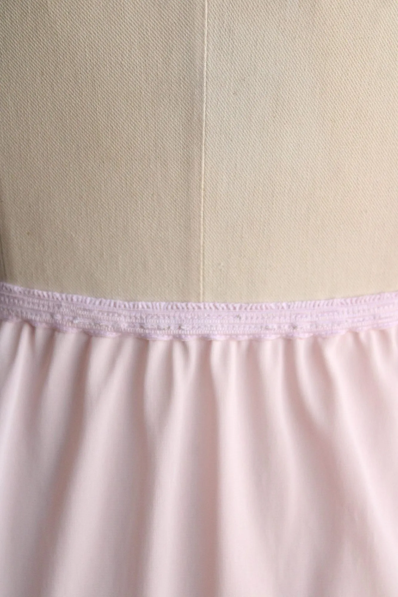 Vintage 1960s Mistee Pink Nylon Half Slip